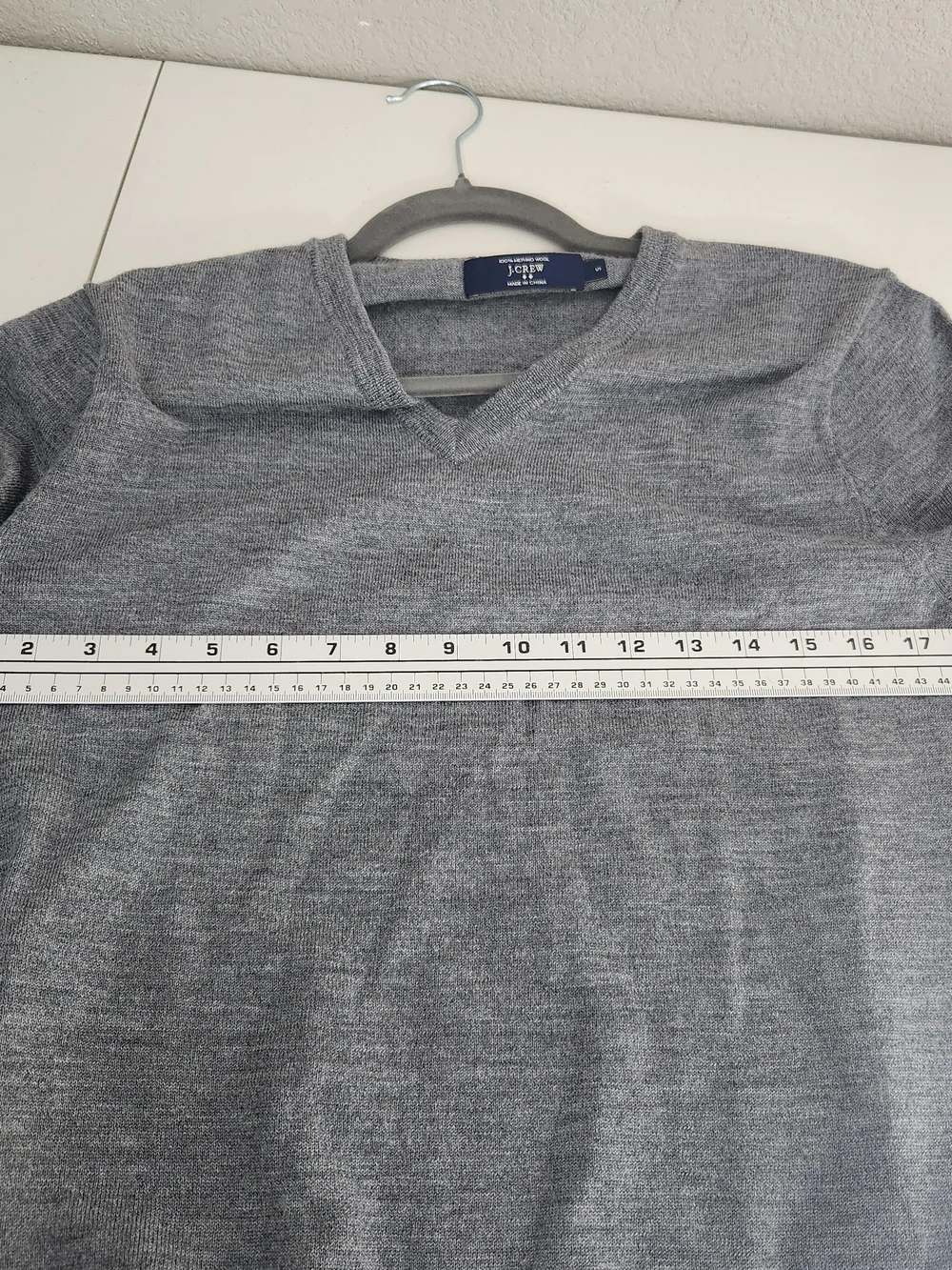 J. Crew Men’s Gray V-Neck Sweater